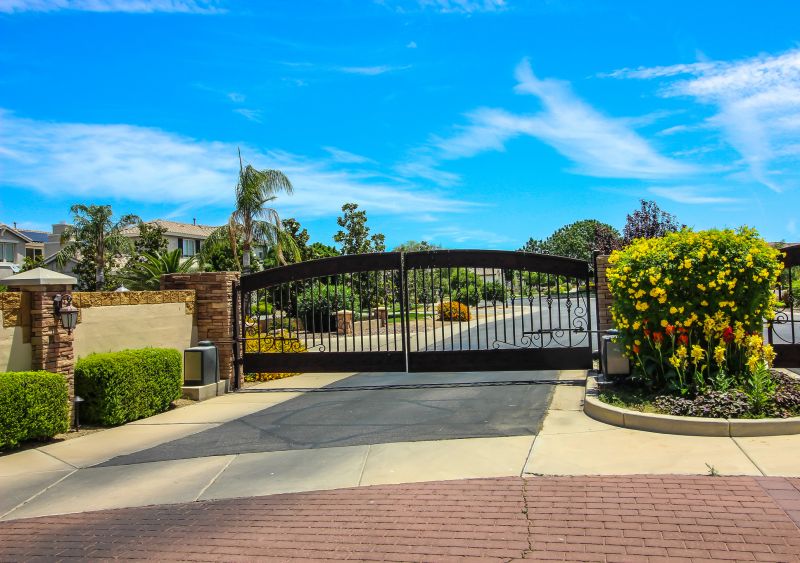 Elegant Iron Driveway Gate