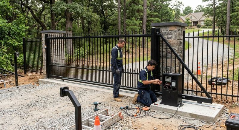 Main Gate Installation in Annapolis, MD